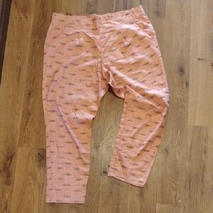 Free People Pink Patterned Cropped Pants